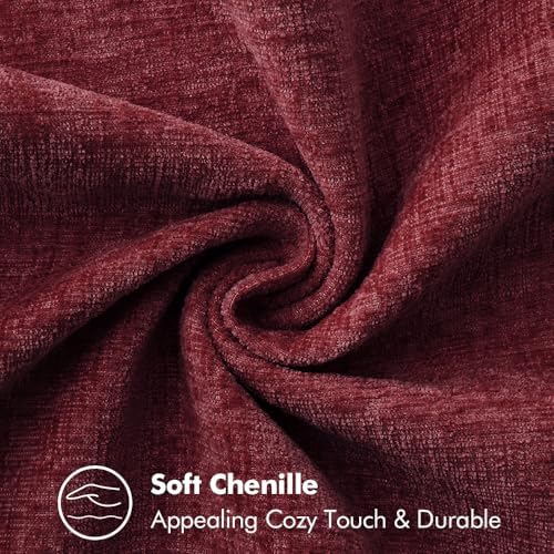 MIULEE Decorative Lumbar Throw Pillow Covers 12x20 Inch Burgundy Red 2 Pack - Image 7
