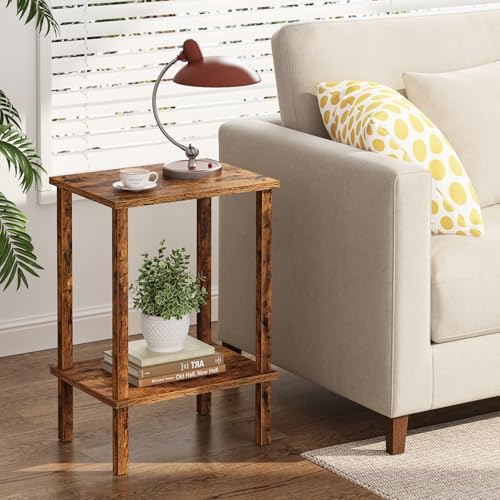 TUTOTAK End Table, Side Table, Nightstand, 2-Tier Storage Shelf by ChoosetutotakFurnitureBuildYourCozyHome