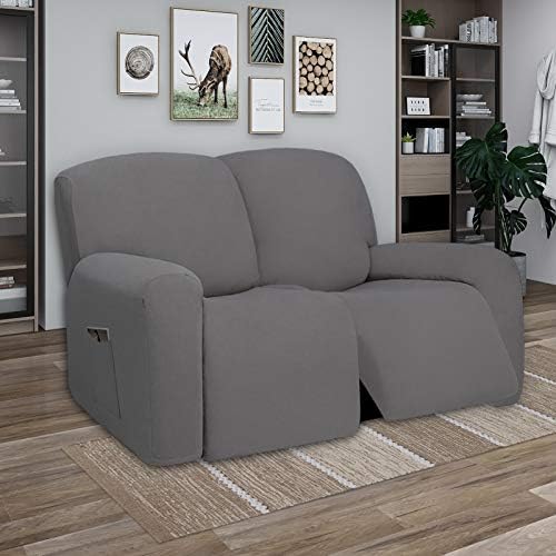 PureFit Super Stretch Loveseat Recliner Sofa Couch Cover with Pocket - Image 2