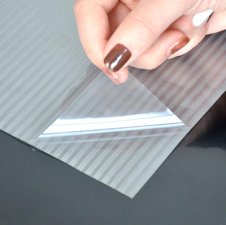 Window Glass Film, Privacy Removable Static Film, Ribbed, 17.5x78.7 Inch - Image 5