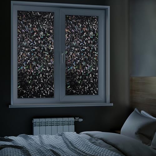 LEMON CLOUD Total Blackout Decorative Window Privacy Film, 35.4″ x 78.7″ - Image 2
