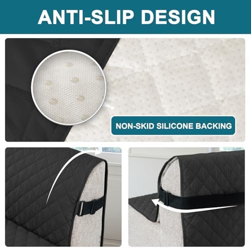 Turquoize 100% Waterproof Futon Cover Slipcover Armless Sofa Protector - Image 4