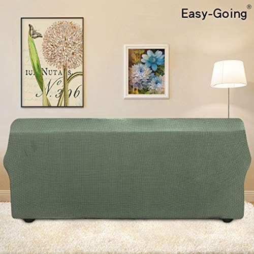 Easy-Going Stretch Couch Covers for Sofa Washable Large Greyish Green - Image 4