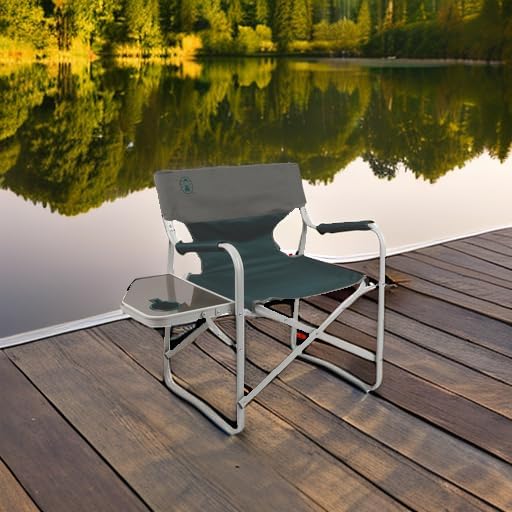 Coleman Outpost Elite Folding Camping Chair with Side Table & Cup Holder, Weather-Resistant Portable Chair with Arm Rests - Image 5