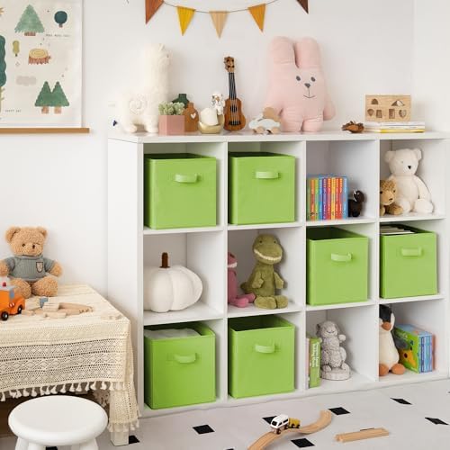 GRANNY SAYS Cube Storage Bins, 11 Inch 6-Pack Cube Organizers, Light Green - Image 3