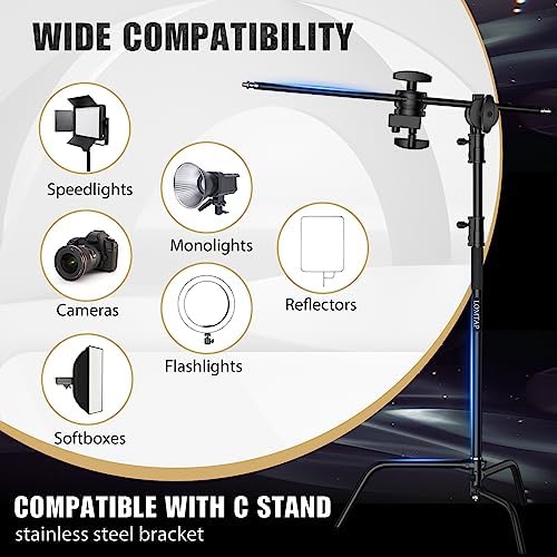 LOMTAP C Stand with Boom Arm, 10.8ft/330cm Heavy Duty Light Stand - Image 5