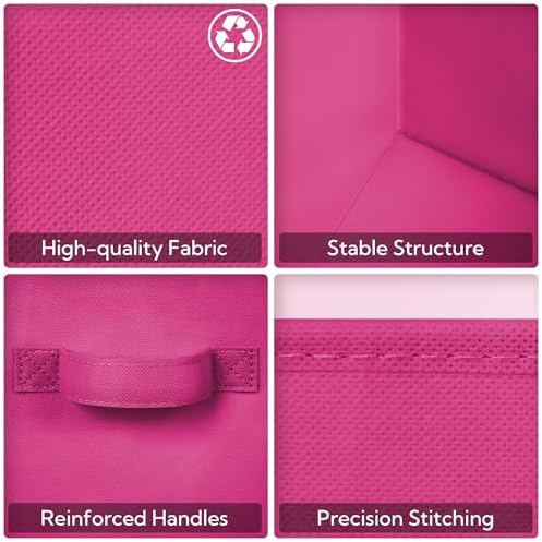 GRANNY SAYS 11x11 Cube Storage Bins, Cube Organizers, Pink Gradient, 6-Pack - Image 6