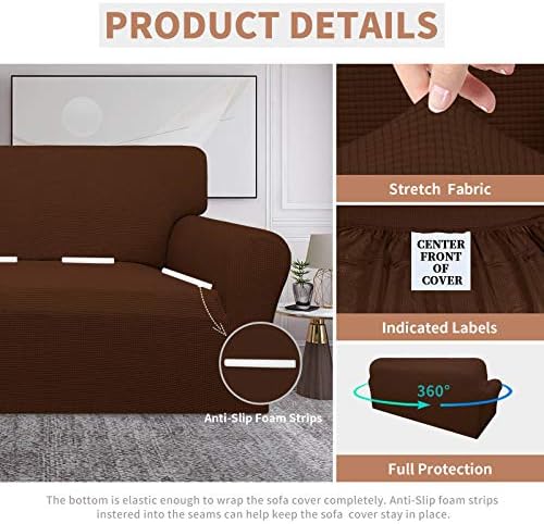 Easy-Going 100% Waterproof Couch Cover, 3 Cushion Couch Slipcover for Sofa - Image 4