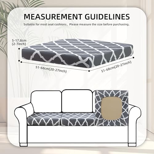 8 Pcs Outdoor Cushion Covers, Patio Sofa Cushion Covers Replacement - Image 2