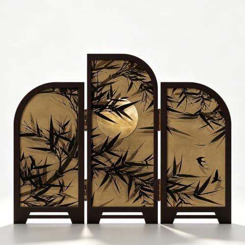3-Piece Zen Bamboo & Moon Desktop Decorative by YOOSART
