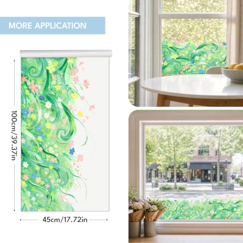 ADD.HERES Stained Glass Window Film, Window Film Decorative, 17.5 x 78.7 in - Image 5