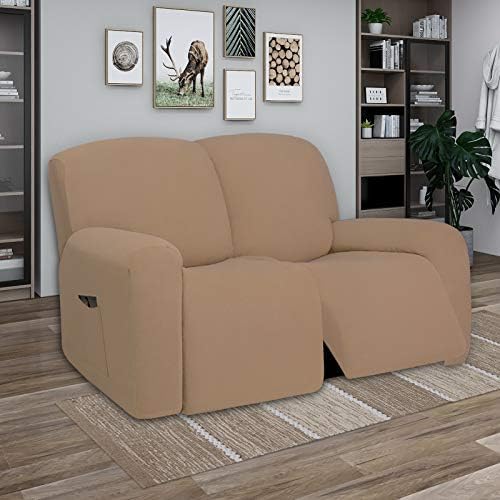 PureFit Super Stretch Loveseat Recliner Sofa Couch Cover with Pocket - Image 2