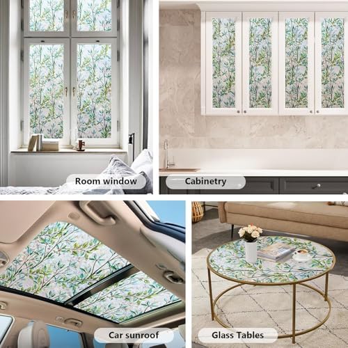 Ranzdn Window Privacy Film, Stained Glass Static Cling, 45.2" x 78.7" - Image 4