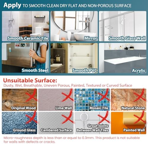 TAILI Shower Mirror Fogless for Shaving,Fogless Mirror for Shower with Tray - Image 6