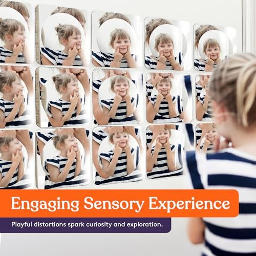 Special Supplies Sensory Bubble Wall Mirror - Interactive Acrylic Mirrors for Wall Decoration and Sensory Toys for Kids Classroom or Home -Sensory Room Decor -Visual, Tactile Stimulation (15 Pk) - Image 5
