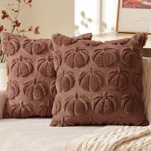 MIULEE Fall Pillow Covers Pumpkin Fall Decor 20x20 Autumn Glaze by MIULEE