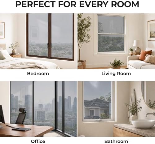 Silver One Way Privacy Window Film Tint Heat Blocking,29.5" x 78.7" - Image 5