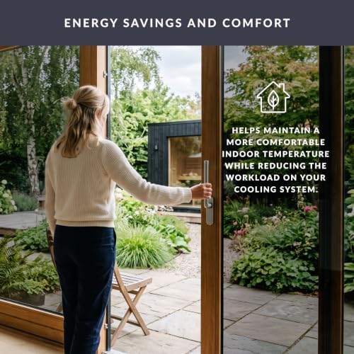 Black Energy Window Film by Artscape - Reflective Heat Reduction Film, Static Cling, One-Way Privacy, Reflective, Easy DIY Installation - 47.25 x 78 Inch - Image 6