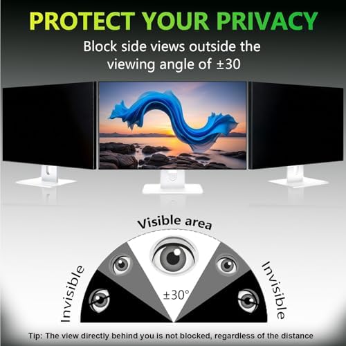 2 Pack Privacy Screen for 28 Inch 16:9 (62.1x34.2cm) computer Monitor - Image 3