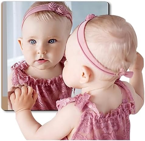 Unbreakable Acrylic Full Length Mirror for Wall Mounted, Full Body Mirror for Kids, Flexible Plastic Safe Shatterproof, 1 PCS 8 x 8 Inches, Workout Mirrors Tiles for Home Gym, Bedroom Over The Door - Image 6