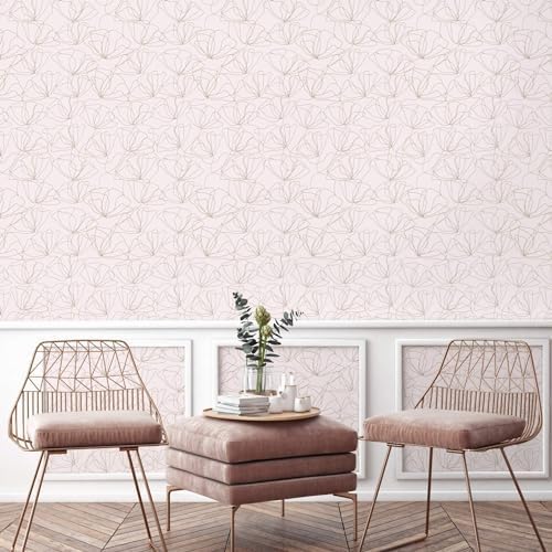 Peel and Stick Wallpaper Panels, Drawn to Nature, 8-Pack | 16 x 24 in panel size; Covers up to 21.33 sq ft; Vinyl peel & stick; No paste needed; Great for walls, shelves & cabinets. - Image 5
