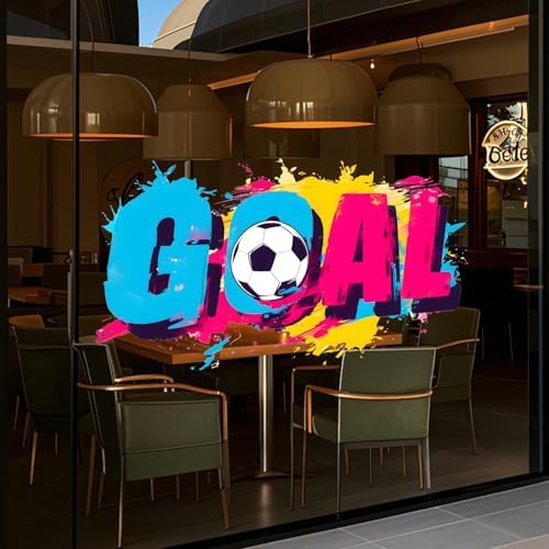 ANNA QUEEN Goal Soccer Wall Decals Peel and Stick, Football Letter Wall Stickers, Sports Wall Decor Removable Vinyl Wall Art for Boys Bedroom Game Room Decor - Image 5
