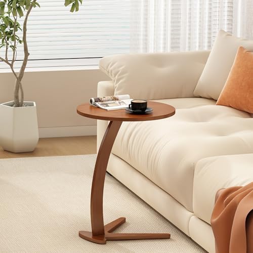 15 '' Couch Tables that Slide Under, C Shaped End Table, (Medium) by fuyao%E5%93%81%E7%89%8C%E6%97%97%E8%88%B0%E5%BA%97