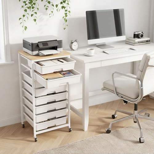 Rolling Storage Cart 8 Drawers Utility Organizer with Wheels - Image 5