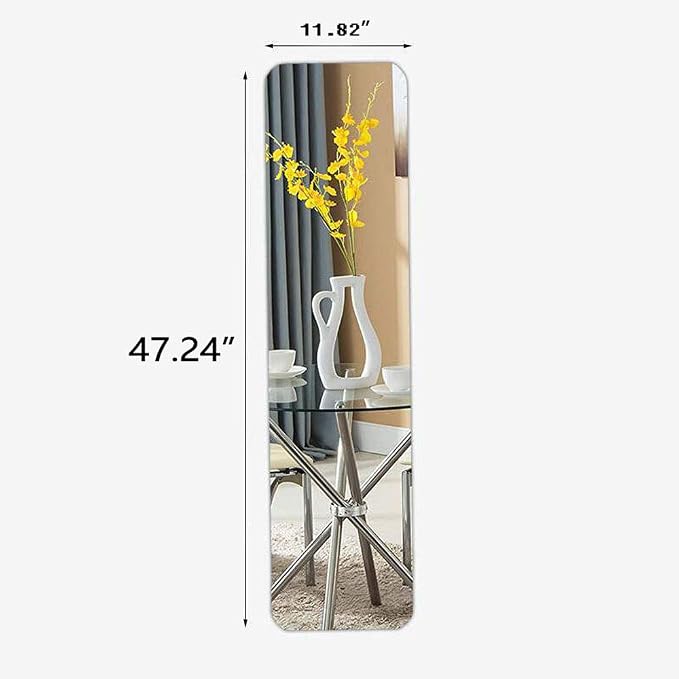Frameless Door Mirrors Wall Mirror Full Length Body Mirror for Wall Mounted Bedroom Closet Wardrobe Long Size Mirror - Image 4