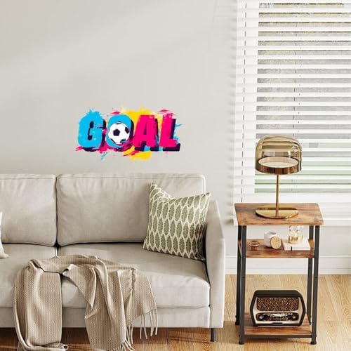 ANNA QUEEN Goal Soccer Wall Decals Peel and Stick, Football Letter Wall Stickers, Sports Wall Decor Removable Vinyl Wall Art for Boys Bedroom Game Room Decor - Image 6