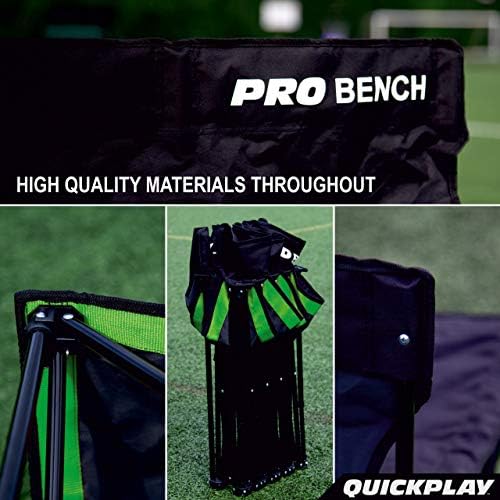QUICKPLAY Pro 6-Seater Team Bench - Folding Soccer Sideline Seat - Image 5