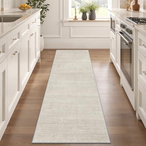 Valenrug 2x5 Rug Runners for Hallways, Washable Runner Rug Non Slip, Beige by Valenrug