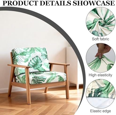 4 Pcs Outdoor Cushion Covers, Patio Sofa Cushion Covers Replacement - Image 3
