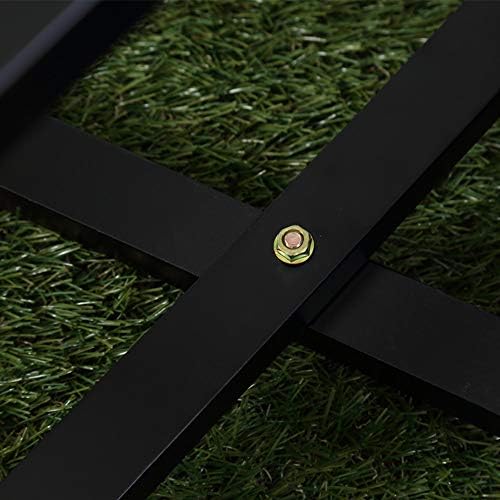 Outdoor Small Table Square Folding Wooden Patio Side Table Set of 2 Furniture Table for Adirondack Chair, Balcony, Porch, No Assembly Required, Black - Image 4