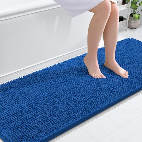 OLANLY Bathroom Runner Rugs 70x24, Extra Soft Absorbent Chenille Bath Rugs by OLANLY
