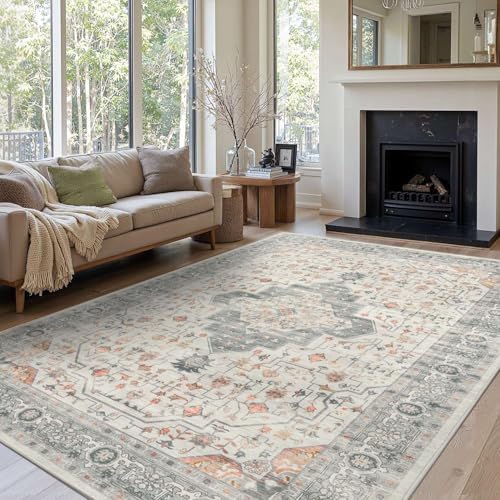 Rugxara 8x10 Area Rugs,Large Rugs for Living Room(Oange) by Rugxara