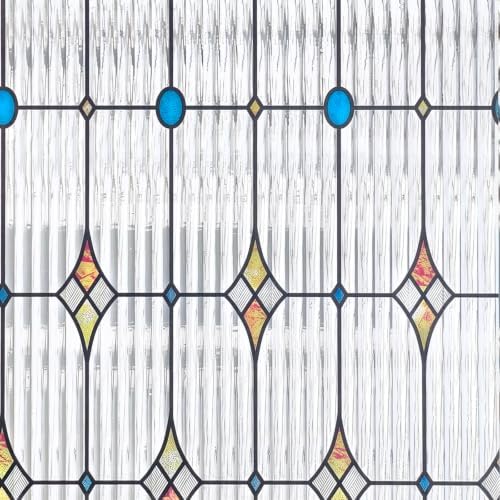 ADD.HERES Window Privacy Film, Stained Glass Window Film, 17.5" x 78.7" - Image 6