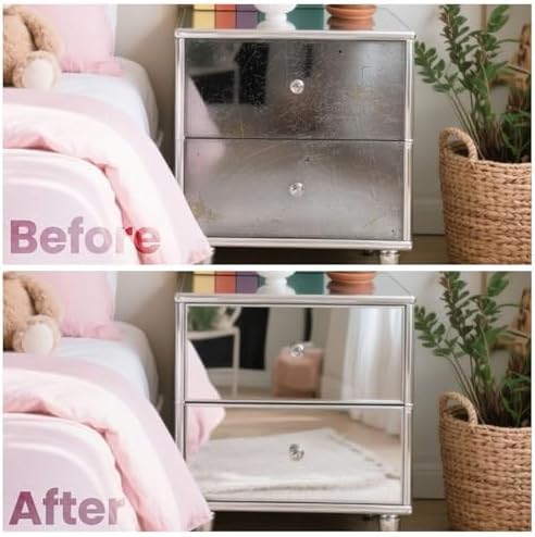 Flexible Wall Mirror Tape Stickers Mirrored Contact Paper 23.6“ x 196.8" - Image 4