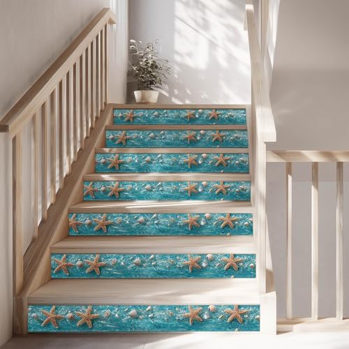 IVN Wallpaper Border Peel and Stick Wall Ocean Starfish Shell 4x196 Inch - Image 2