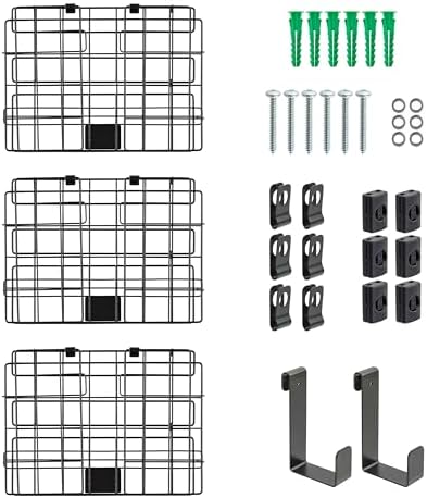 IRIS USA Over The Door Organizer, 3 Pack, Hanging or Wall Mount Wire Basket - Image 3