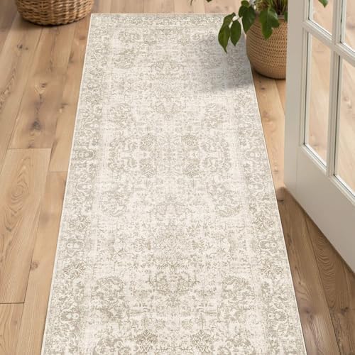 Rugxara 2x6 Brown Hallway Runner Rug,Non Slip Vintage Rug - Image 3
