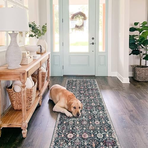 Lahome Moroccan Hallway Rug, 2'5''x8' Washable Kitchen Runner Rugs Non Skid - Image 4