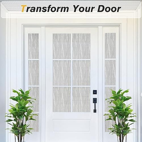 Haton Window Privacy Film, Frosted Glass Non-Adhesive Film, 17.5" x 118.1" - Image 4