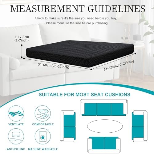 14 Pcs Outdoor Cushion Covers, Patio Sofa Cushion Covers Replacement - Image 2