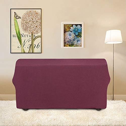Easy-Going Stretch Loveseat Couch Covers Washable ASH Rose - Image 4