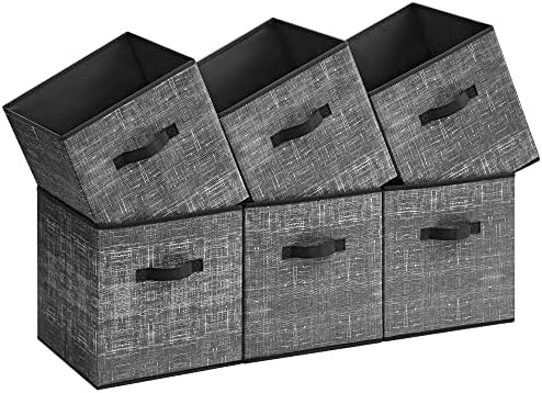 SONGMICS Storage Cubes, Set of 6, 13-Inch Foldable Closet Organizers by Unknown
