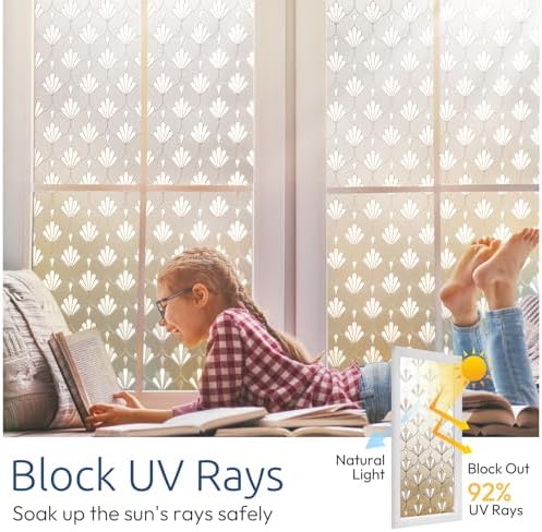 rabbitgoo Privacy Window Film Frosted Glass, 23.6" x 118.1" - Image 3