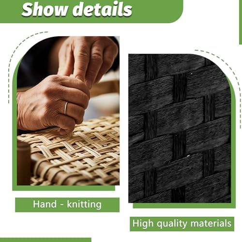 FDW 4-Panel Folding Room Divider | 6ft, Coal Black | Light & Portable - Image 4