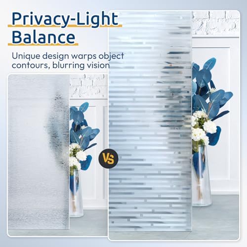 rabbitgoo Window Privacy Film, Frosted Glass Window Film, 35.4" x 78.7" - Image 6
