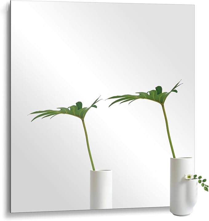 20 x 20 inch Frameless Glass Wall Mirror for Bathroom Sink, 1Pcs by FindYourLove